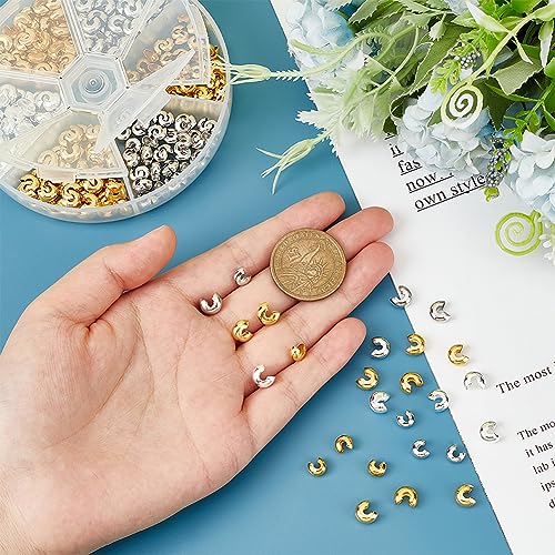 Capuchons de perles à écraser en laiton robuste pour finitions de bijoux impeccables - 4