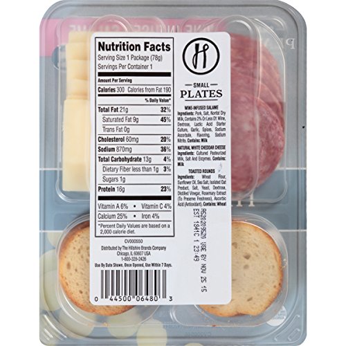 Hillshire® Snacking Small Plates, Wine-Infused Salame With White Cheddar Cheese, 2.76 Oz. #TOP1