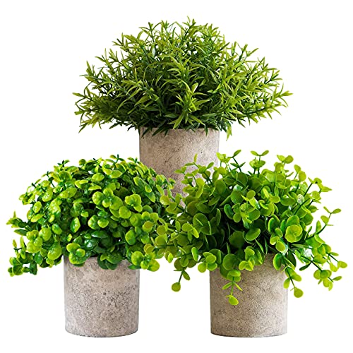 Modern Farmhouse Decor Fake Plants Room Decor Aesthetic Faux Plants Indoor Artificial Plants Decor 3 Fake Plant Decor Potted Plants Mantle Decor Desk Decor Women Office Kitchen Center Pieces Entryway