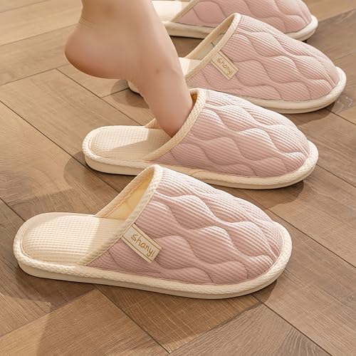Comfortable Slippers for Women Men, Non-Slip Soft House Shoes for Indoor Home Use4