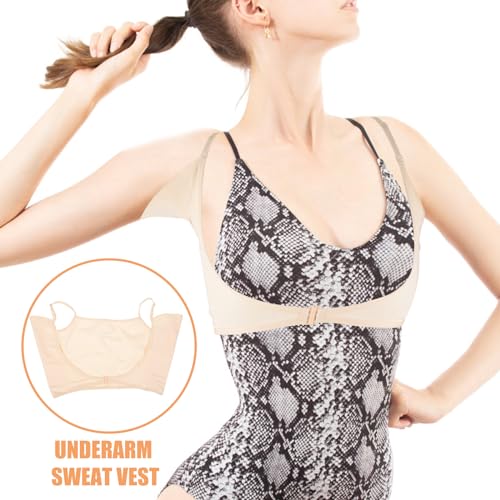 Image of Healeved 3Pcs Underarm Sweat Vest for Women - Thin Breathable Washable Armpit Sweat Pads with Quick Absorption for Summer Outdoor Activities and Exercise