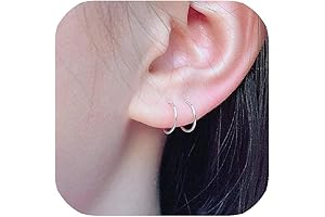 925 Sterling Silver Pavoi Small Hoop Earrings for Women Girls