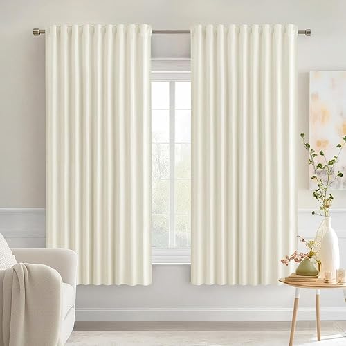 Miniatura 410 de MIULEE Cortinas Opacas de Pestaña Trasera Verde Salvia de 84 Pulgadas de Largo, Juego de 2 Paneles para Sala de Estar y Dormitorio, Privacidad