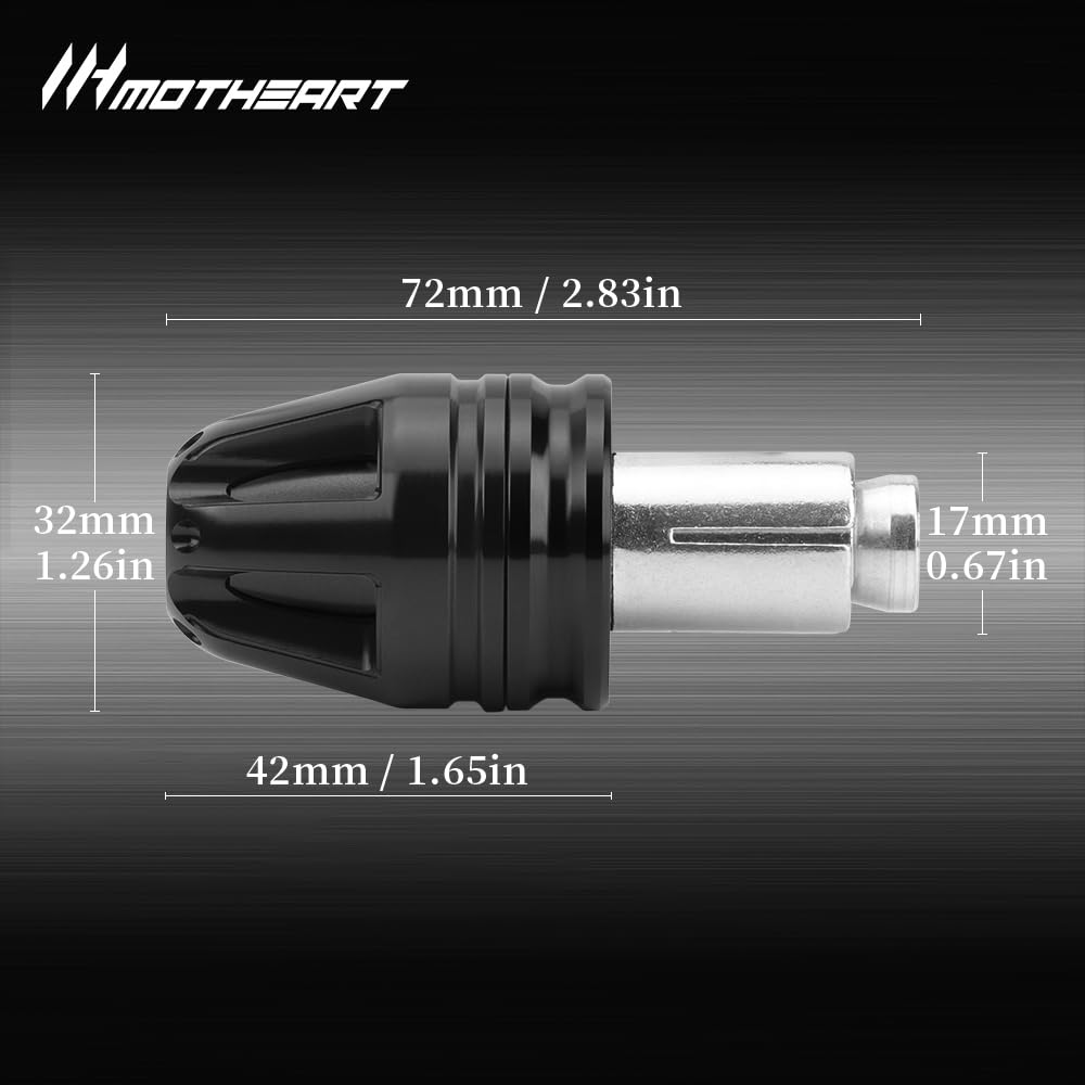 Tappi terminali del manubrio per moto per CB750 Hornet 2023-2025 NC 750 2014-2023 NC 750X 2014-2025 NC 750S 2014-2018 Forza 750 2021-2024 7/8” (22mm) Accessori per manubrio (Nero)