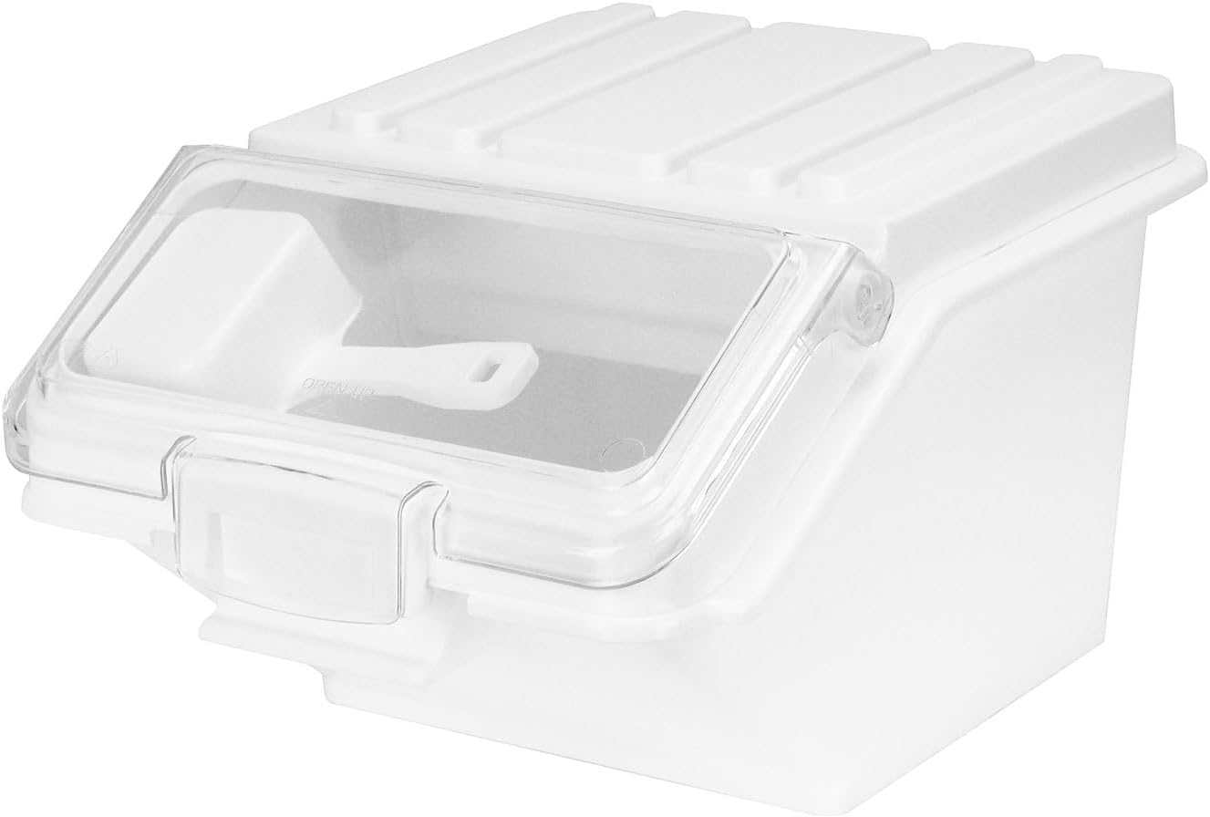 88LB Flour Storage Container With Scoop for Dry Food, Sugar, Baking Supplies,Rice.BPA Free Ingredient Storage Bin，Pet Food Storage Container Dog Cat Birds Food Bin (88 LB)