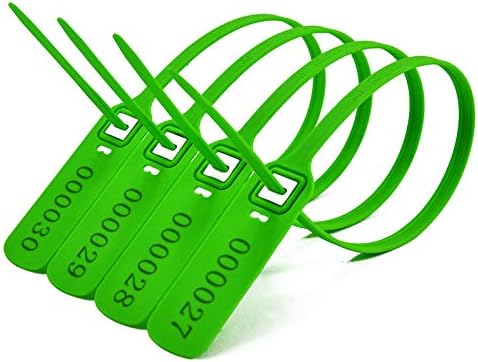 Miniatura 2 de Sellos de plástico resistente para camiones y remolques, etiquetas de seguridad numeradas, lazos de seguridad, cerraduras de almohadilla apretadas,