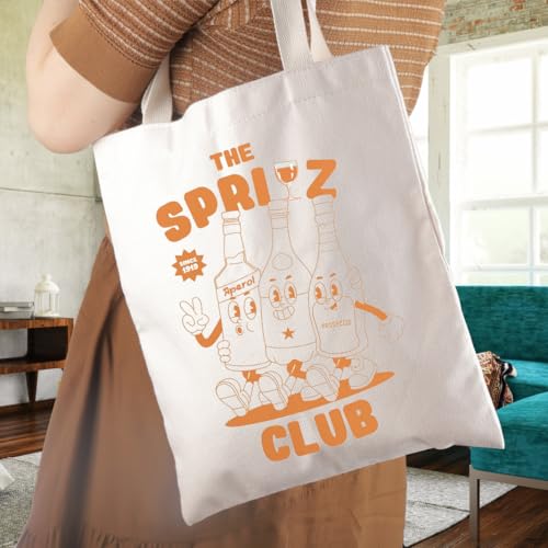 Bolso tote temático de Aperol, regalo para amantes del cóctel Spritz, estilo verano italiano miniatura 2