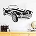 Adesivi murali adesivi di design personalizzati retro auto sportiva auto grande auto classica camera da letto decalcomania testiera adesivo adesivo 105X58cm