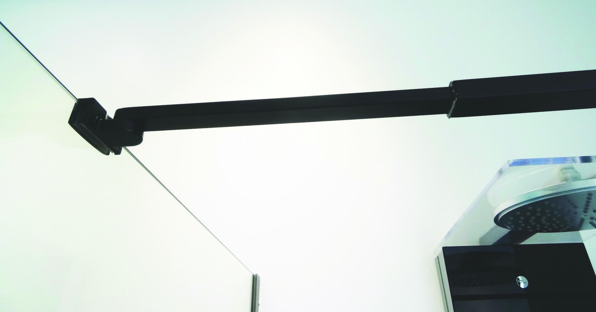 Panel INDUS, Vidrio Templado, Reversible, 120 x 200 cm, Negro | Vidrio Templado, Tratamiento Antical, Reversible, Estilo Industrial Sobrio y Moderno, Puertas Correderas Prácticas