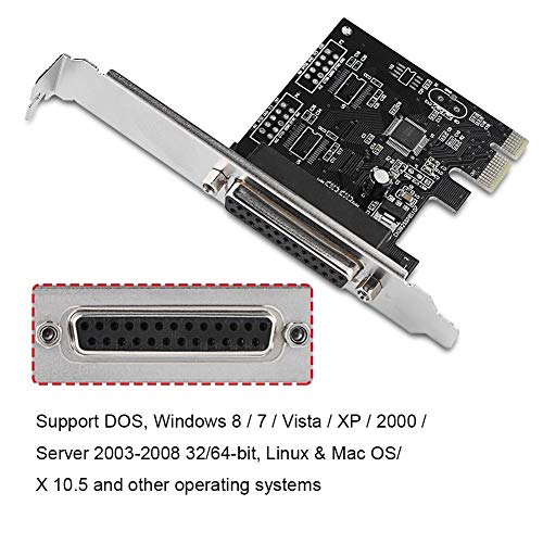 Tarjeta PCIe a LPT puerto paralelo DB25 de impresión para PC Windows Linux 3