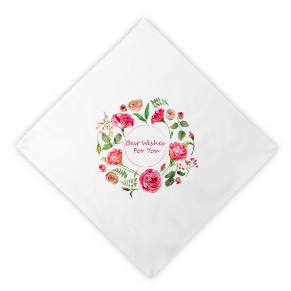 Servilletas de tela con diseño de rosas rojas, pack de 2 piezas reutilizables para cena blanca