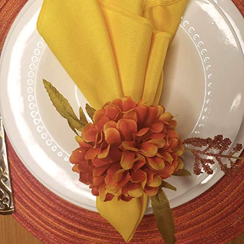 Porta Guardanapo Crisântemo Laranja Vivo Degradê - 4 unds