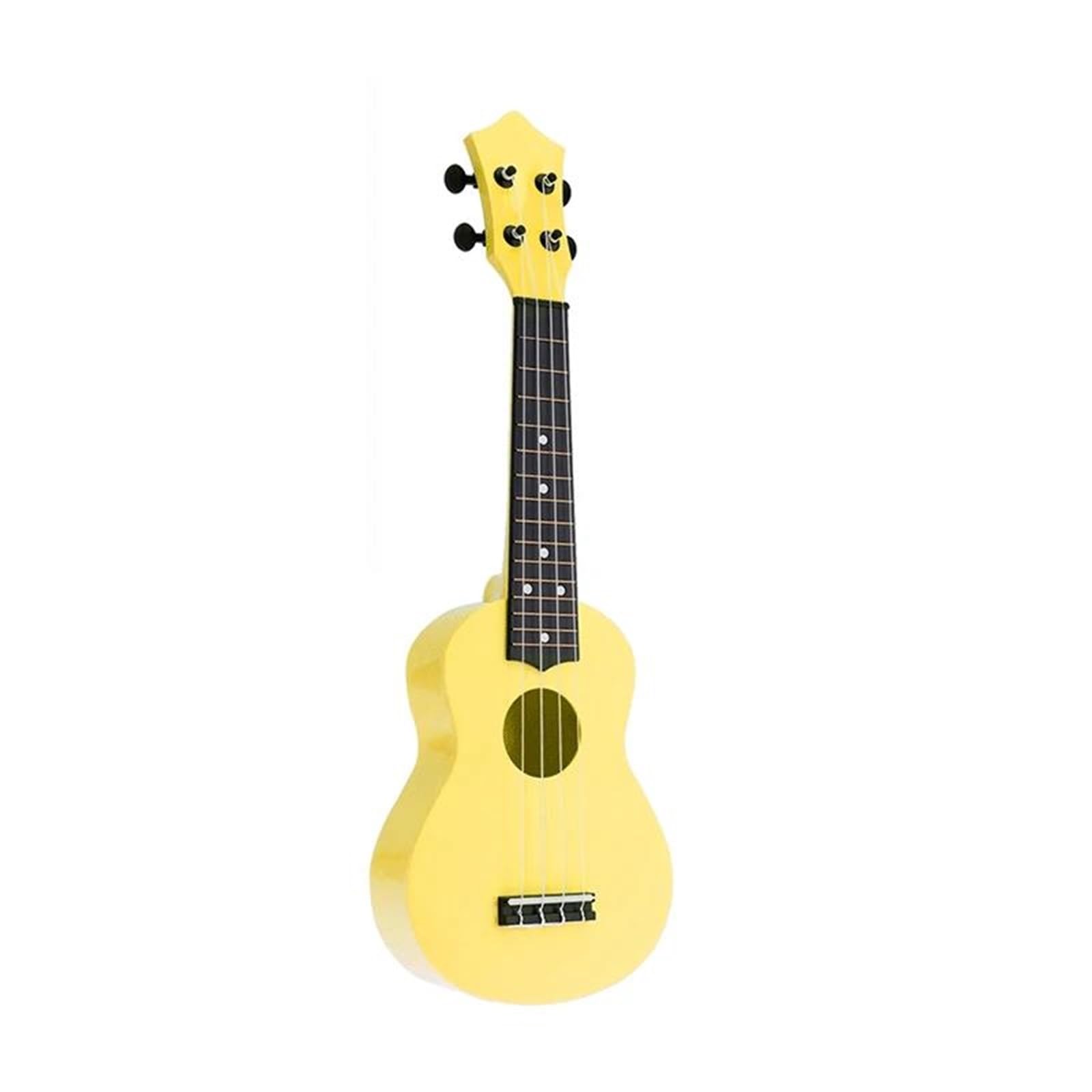 Ukelele Acústico De 4 Cuerdas Y 21 Pulgadas Guitarra Hawaiana Colorida Adecuada Para Principiantes En Música Ukelele(Yellow)