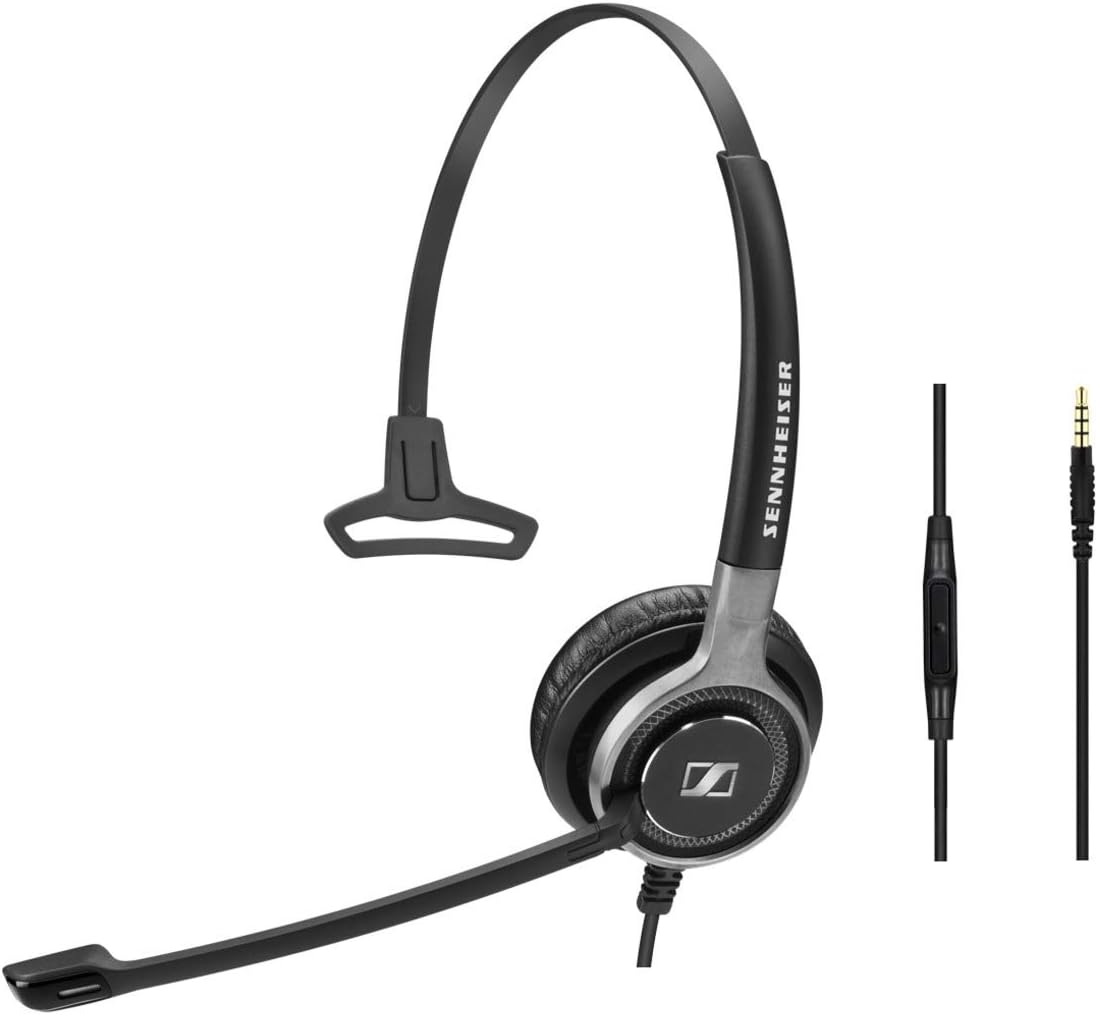 Sennheiser SC 635 (507253) - Single-Sided Business Headset | For Mobile Phone and Tablet | with HD Sound & Ultra Noise-Cancelling Microphone (Black)