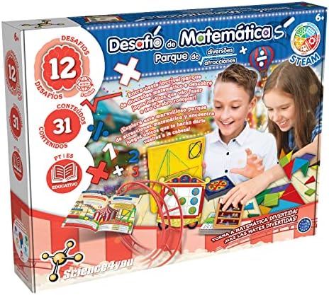 Science4you Desafio de Matemáticas, Juegos Matemáticos para niños y Rompecabezas con 12 Actividades: Geoplano y Tangram Infantil; Aprende Figuras Geométricas, Niños 5 6 7 8+ Años, 80003476