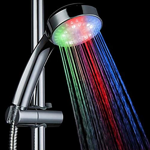Cambio de color del cabezal de ducha LED 2 modo de agua 7 lámpara de luz reemplaza automáticamente la ducha de mano