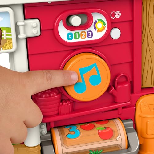 Image of Fisher-Price Little People Farm Animals JGX08 Music and Learning Set, Role Play, Children from 1 Year Old, Multilingual Version, JGX08