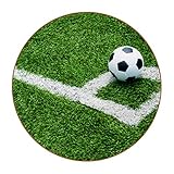  Getränkeuntersetzer Fußball Fußball Runde Untersetzer 6er Set rutschfest Bierdeckel Tischuntersetzer für Bar Wohnzimmer Küche Tolles Geschenk 11x11 cm