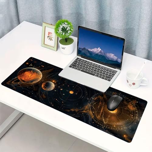 Mouse Pad Gamer Deskpad Speed Extra Grande Profissional com Borda Costurada - Constelação