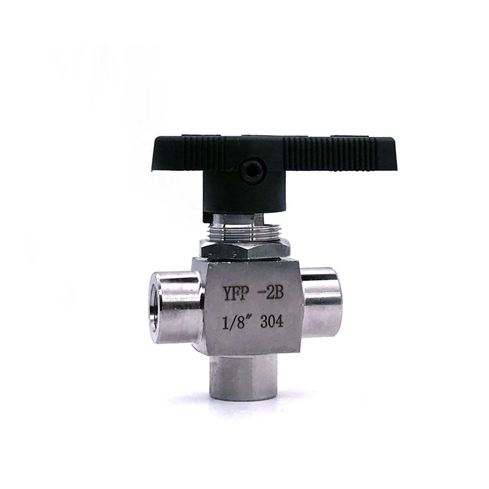 VSPPJYFG Three Way Female Thread Ball Valve G 1/2" DN10 Stainless Steel 304 high Pressure high Temperature 3 Way Ball Valve