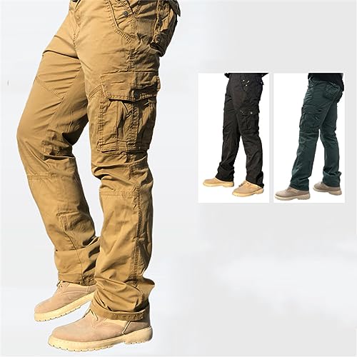 Wjnvfioo Men's Fashion Work Pants Outdoor Wear-Resistant Mountaineering Trousers Work Clothes Street Fashion Cargo Pants2