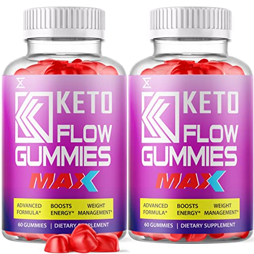 (2 Pack) Keto Flow ACV Gummies Max 3000mg ACV Keto Gummies Keto Flow Gummy Bears Keto Flo (120 Gummies)