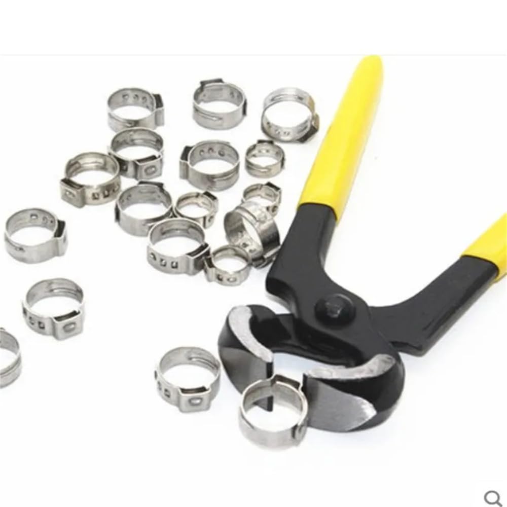 Zaciski do węży, pierścienie zaciskowe, 5-20 szt./partia, 5,3 mm do 50 mm, zacisk do rur ze stali nierdzewnej 304, pojedyncze zaciski do węża do uszu, zestaw pojedynczy, 39,5 42,5 mm 5 szt.)