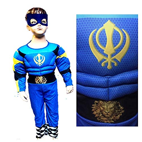 Buy Fancydressworld Muscle Superhero Flying jatt Costume Costume (2 TO