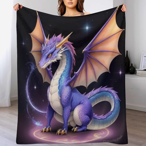 Couverture ptérosaure douce pour vos soirées cinéma cocooning sur le canapé