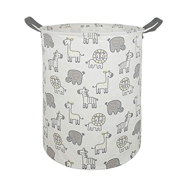 Kids hamper baby storage bins gift toy box organizer nursery waterproof laundry basket large canvas collapsible chest for boys girls bedroom closet shelf room decor  urban country home decor