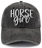 Horse Gifts for Girls Women, Funny Animal Lover Horse Hat, Adjustable Cotton Embroidered Horse Party Decorations Baseball Cap, Retirement Birthday Gifts for Mom Wife Grandma Friend Farmer Ranch Owner