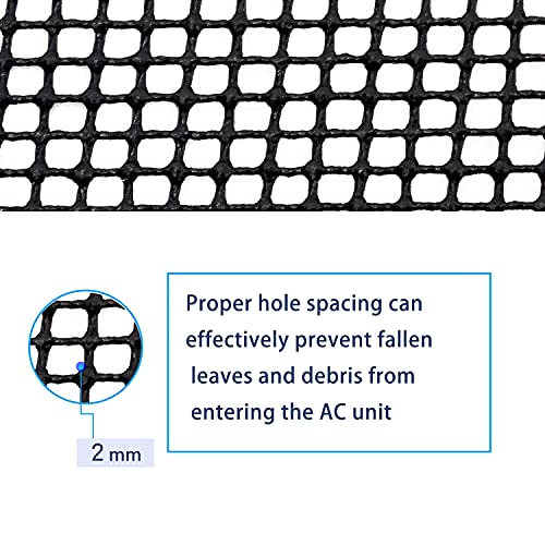 Perfitel Ac Mesh Cover For Outside Units (Black, 36"X 36")- Central Air Conditioner Cover For Outside Unit-Top Universal Outdoor Ac Cover Defender-All Season Universal Mesh Air Conditioner Cover… #TOP2