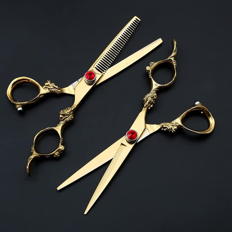 Professional Hair Cutting Shears, 6 inch Adjustable Screw Hair Cutting Scissors thinning Scissors Set,