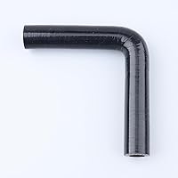 Vista 30 de AC PERFORMANCE ID 1.1" (28mm), Acoplador de codo de 90 grados, longitud de la pierna 3.5" (90mm), grosor de la pared 0.18" (4.5mm), 3 capas