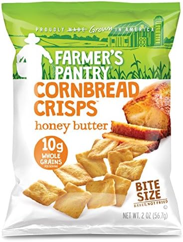 Farmer's Pantry Bulk Pack Honey Butter Cornbread Crisps, Honey Butter, 2 Ounce (Pack of 24)