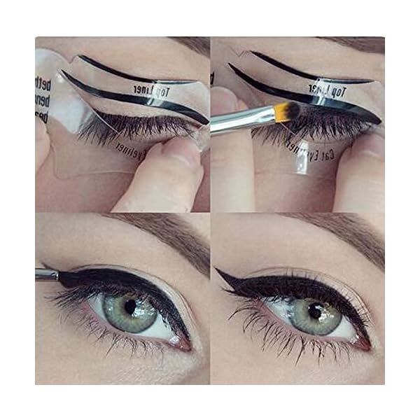 Eye-Makeup-Tool-Kit-for-Women-Cat-Eyeliner-Stencil-24-Shapes-Eyebrow-StencilEyebrow-Trimmer-Scissors-With-Comb-Hair-Remover-Beauty-Tools Eye Makeup Tool Kit for Women Cat Eyeliner Stencil / 24 Shapes Eyebrow Stencil/Eyebrow Trimmer Scissors With Comb Hair…