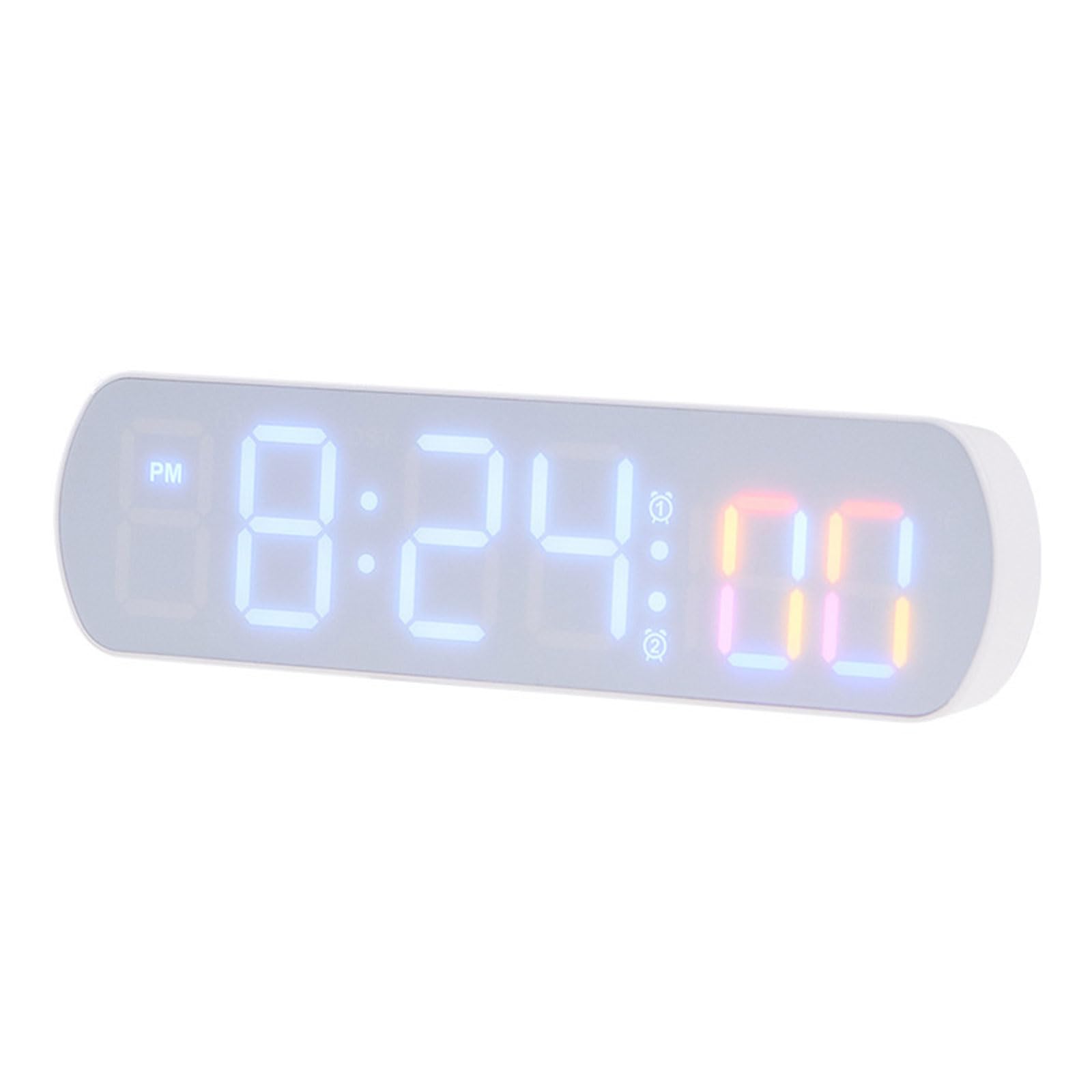 YROHGKPN LED Digital Alarm Clock with Temperature Adjust Brightnesss Date Display Timer Timing Function Date and Temperature Cycle Display