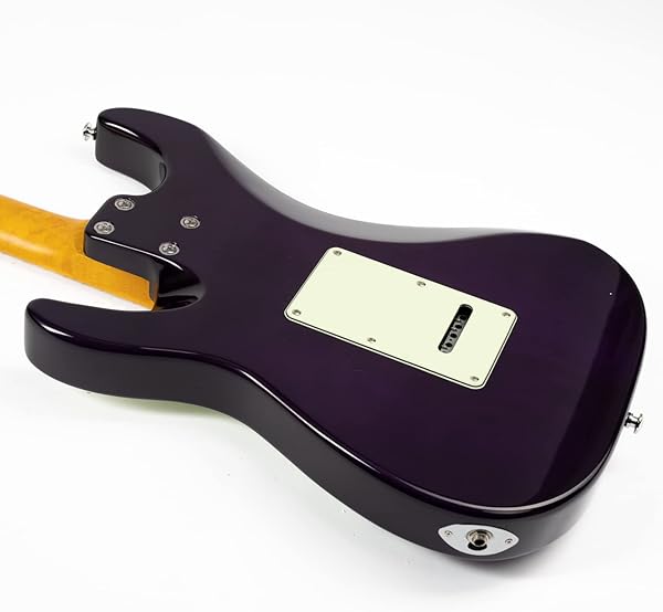 EART NK-C3 SSH ストラトタイプ オールローステッド仕様 / EARTエレクトリックギター、6弦メイプル指板ソリッドボディ右利き、ステンレススチールフレット、パープル