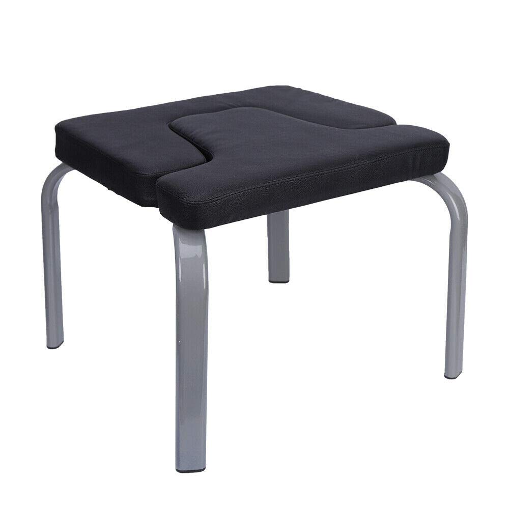 Sgabello da yoga in poliuretano e acciaio tubolare per yoga, capacità di carico circa 200 kg, montaggio rimovibile, pieghevole, per panca da meditazione, supporto plank, yoga, 43 x 42 x 37 cm