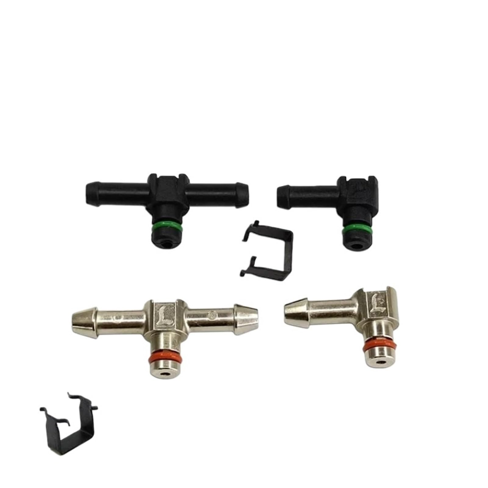 laiyonggr Diesel Common Rail Injector Nozzle Oil Return Joint T and L Type Tube Connector Compatible for CDenso Compatible for Cummins Compatible for Isuzu 4KH1(50pcs Ring)