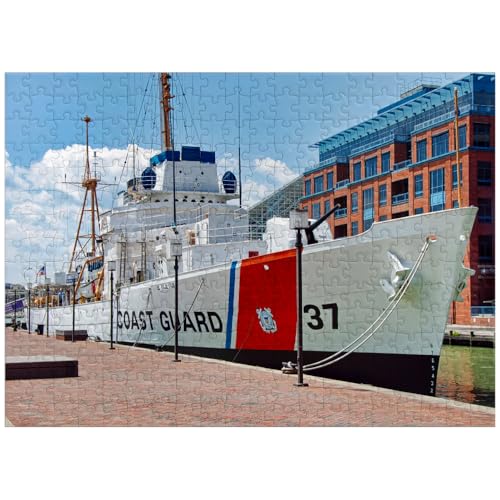 MyPuzzle Taney WHEC-37 Coast Guard Vessel At The Maritime Museum in Baltimore Maryland - Premium 300 Piece Jigsaw Puzzle for Adults