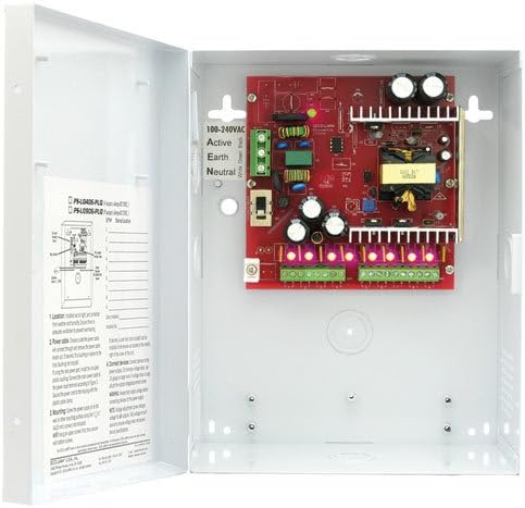 Seco-Larm Enforcer 12VDC Switching CCTV Power Supply, 9 Outputs, 6A (PS-U0906-PULQ)