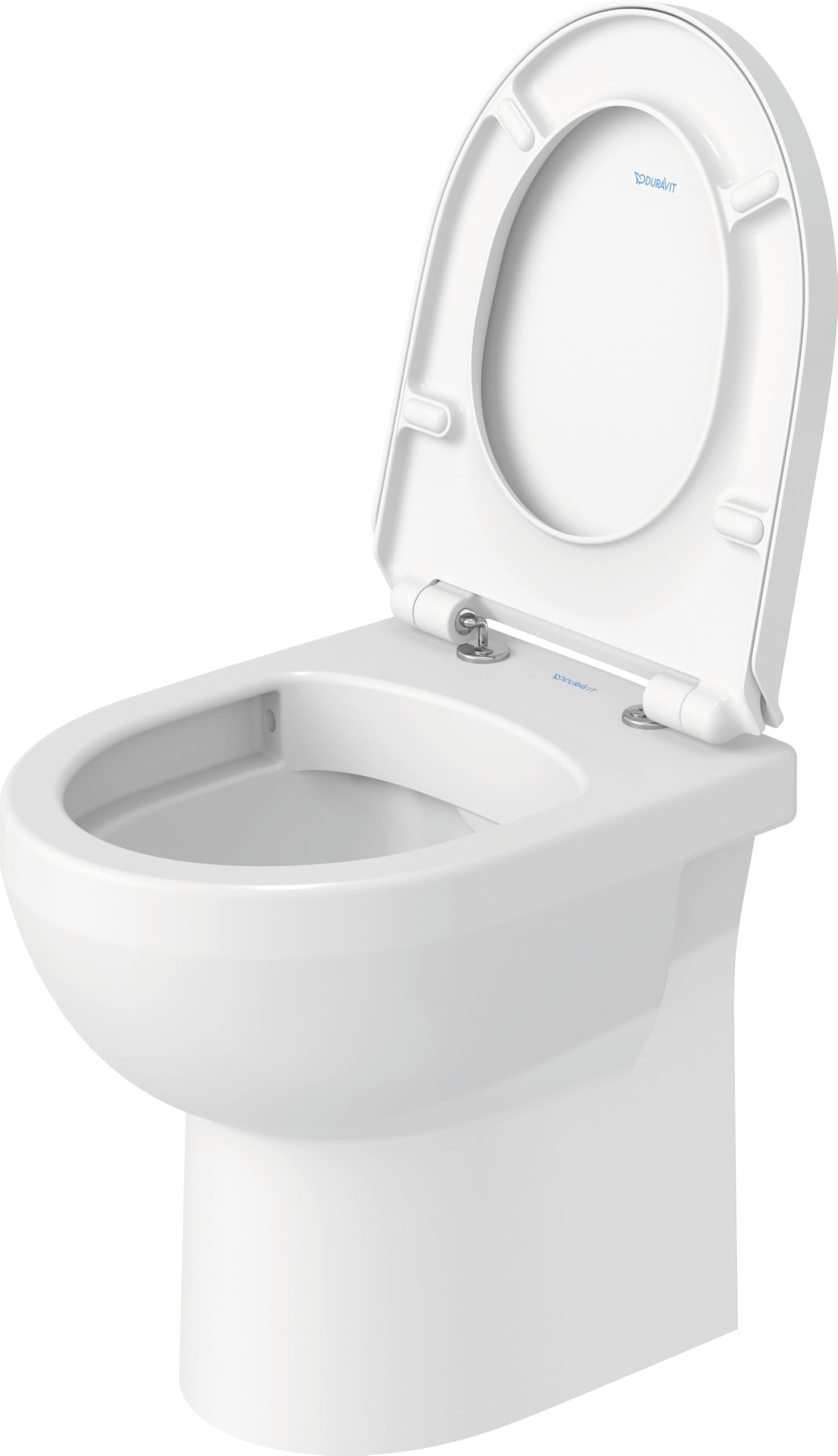 Duravit DuraStyle Basic tapa WC, tapa de wc con mecanismo de cierre suave y lento, asiento de inodoro de urea duroplast, tapadera wc con bisagras de acero inoxidable, tapa de inodoro blanco