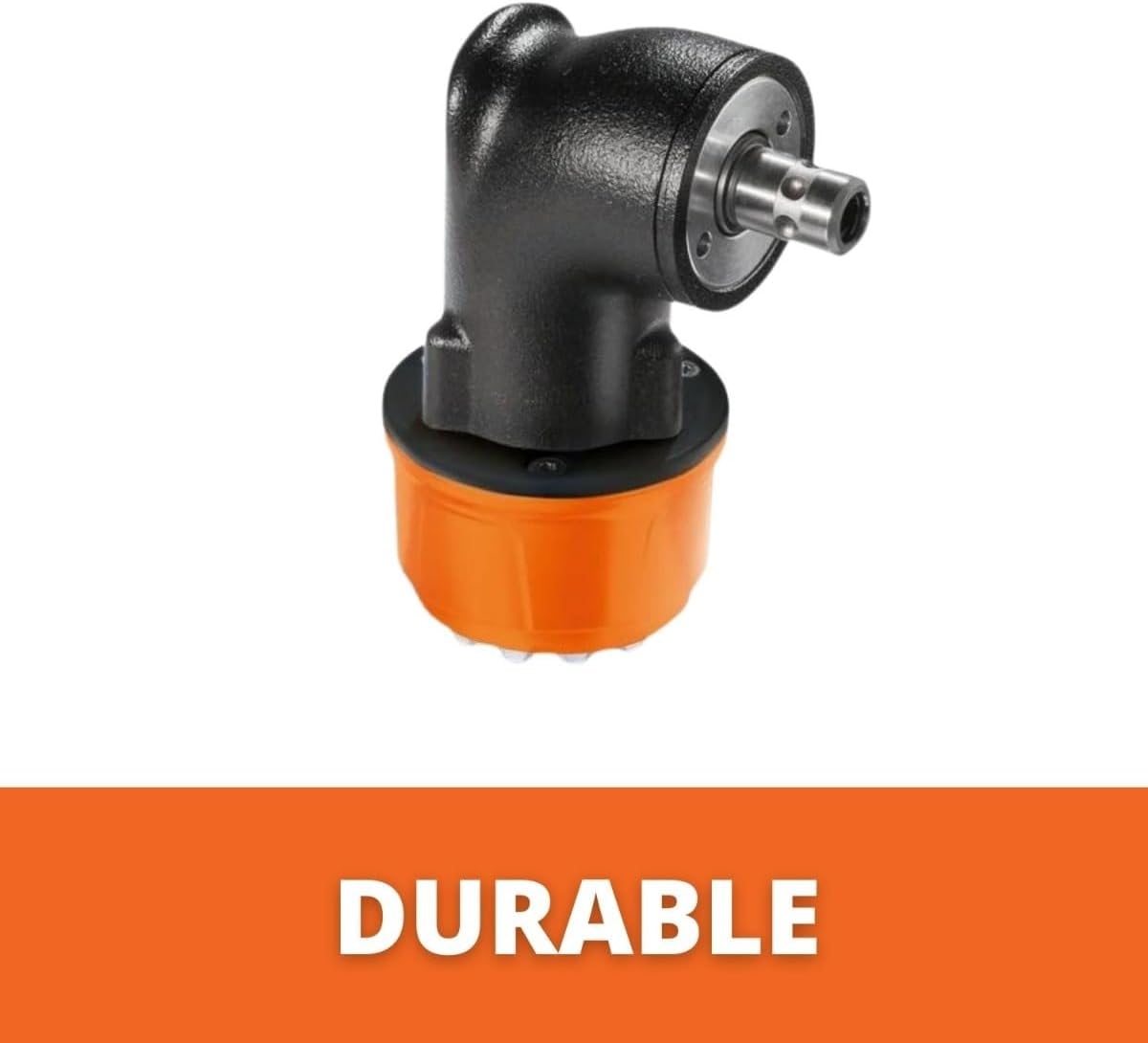 Fein Metal Angle Head for Drilling, Tapping and Bolt Tightening in Confined Spaces - Compatible with Cordless Drill/drivers with QuickIn/QuickIn Max Interface - 64203008010