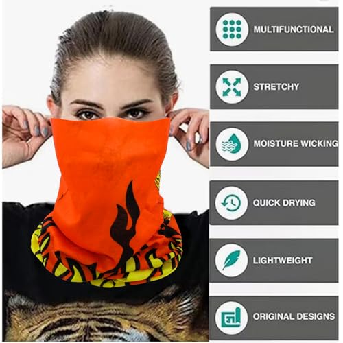 Image of Neck Gaiter Masks Tube Scarf,Seamless Bandanas Buffs Gators,Ourdoor Face Mask Face Covering Multi Headwear