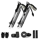 Bastoni Trekking Pieghevoli - Nostri bastoni nordic walking telescopici possono essere piegati e sono facili da trasportare. La lunghezza piegata del walking poles è di soli 36 cm.