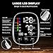 Blood Pressure Monitors for Home Use, 9-17'' & 13-21'' Extra Large Blood Pressure Cuff Upper Arm Blood Pressure Machine, 6 in Large LED Backlit Display, USB Cable & Batteries Included