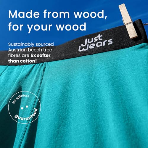 JustWears Trunks - Pack of 2 | Anti Chafing, No Ride Up, Organic Underwear for Men | For Everyday Wear or Sports2