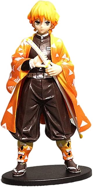 Demon Slayer Figure, 5.5Inchs Agatsuma Zenitsu Action Figure, Kimetsu no Yaiba PVC Toys, Statue Anime Collection Figurine Doll Toys, Gifts for Anime Fans