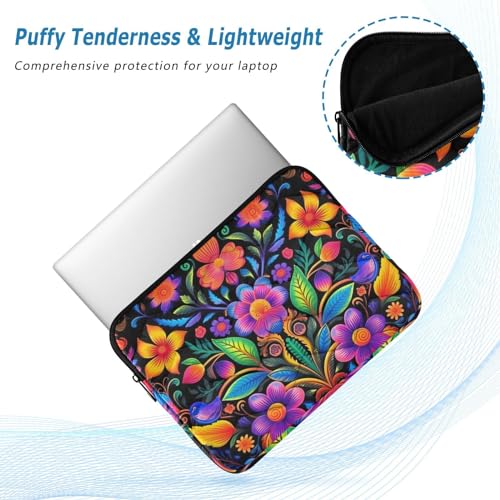 Funda para portátil 13-14 pulgadas impermeable diseño floral miniatura 5